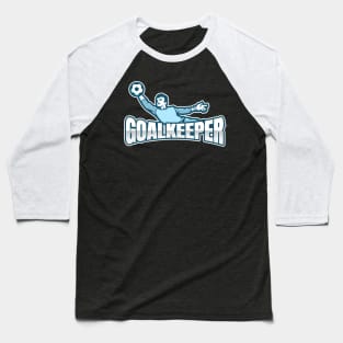 Football goalkeeper - blue Baseball T-Shirt